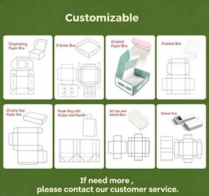 Scatola di Carta Personalizzata per Alimenti, Piccola Scatola Pieghevole in Cartone per Hamburger, Patatine Fritte, Sandwich da Asporto con Logo Stampato - Product Image 5