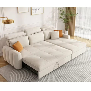 Hot Selling North America European <b>Sofa</b> <b>Bed</b> Furniture L Shape 3 Seater Magazine Pocket Put Down Back <b>Frame</b> Apartment <b>Sofa</b> <b>Bed</b> - Product Image 1
