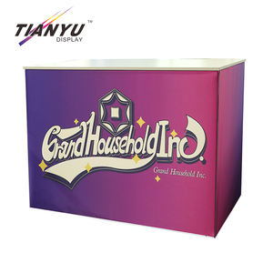 Bancone Pieghevole Riutilizzabile Rosa per Fiere ed Esposizioni con Illuminazione LED Integrata - Product Image 5