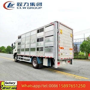 Camion de transport personnalisé de bétail et de porc à conduite à gauche de grande capacité avec système d'alimentation camion à chargement automatique pour animaux - Product Image 4