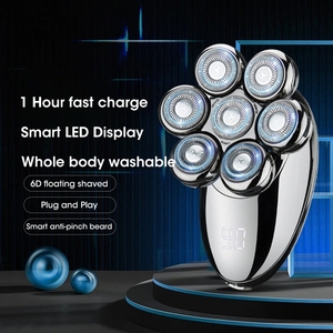 Electric 7D <b>Head</b> Shaver for Bald Men Floating <b>Heads</b> <b>Razor</b> USB Beard Nose Ear Hair Trimmer Super <b>Razors</b> Clipper IPX7 Waterproof - Product Image 5