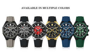 Reloj de Pulsera CURREN 8489 Nuevo de Lujo para Hombre, Cronógrafo Deportivo, Resistente al Agua, Luminoso, Casual, de Cuarzo, con Correa de Silicona - Product Image 6