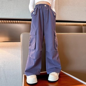 Pantalons <span class=keywords><strong>cargo</strong></span> à jambes larges en PU imprimé pour filles, automne-hiver, pour grandes filles, élèves du collège, danse de rue, tendance, cool - Product Image 2