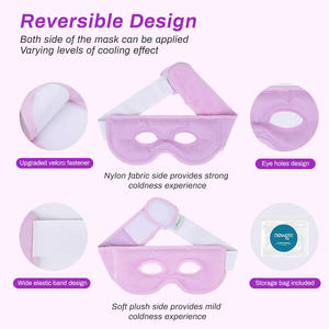 Máscara de olhos Gel Refrigerante Compressa quente terapia fria para olhos inchados, olheiras, dores de cabeça - Product Image 5