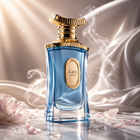 Flacons de parfum de luxe en verre avec sérigraphie, élégants, vides, capacités 50 ml et 100 ml, avec pulvérisateur à pompe et système de scellage