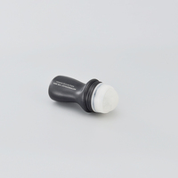 Couvercle roller blanc 30 50 60ml PE noir vide huile essentielle cosmétique anti-transpirant parfum déodorant plastique rouleau sur bouteille