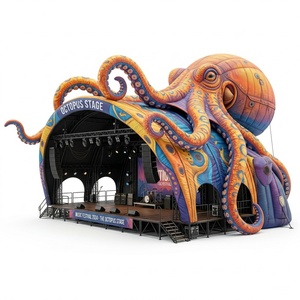 Décoration de scène créative en forme de pieuvre gonflable, tente géante gonflable pour festivals, événements et spectacles - Product Image 2