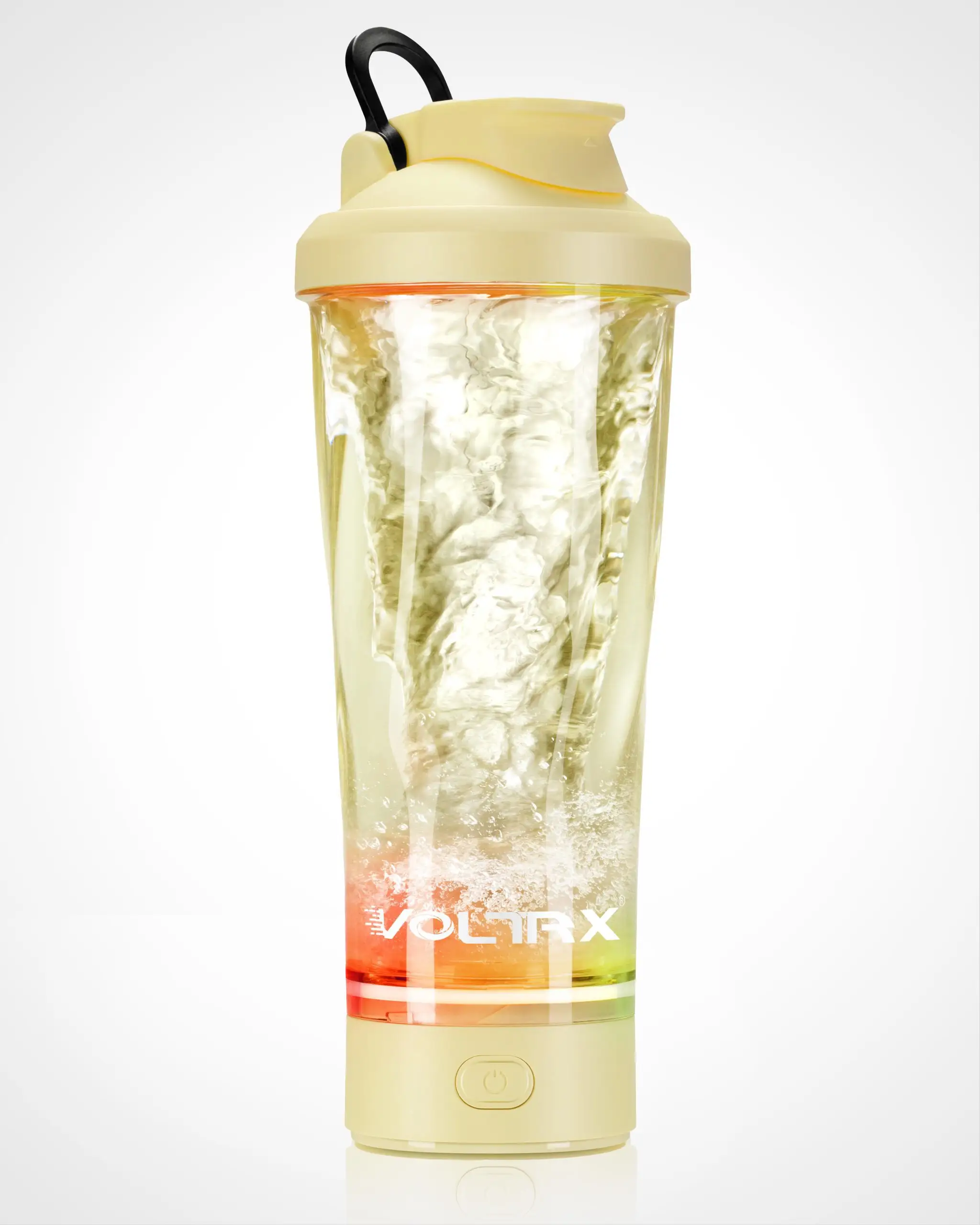 Voltrx garrafa elétrica recarregável, copo portátil usb para misturar shakes de proteína, 700ml 24oz