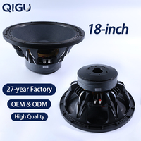 Haut-parleur de 18 pouces, équipement audio, bobine vocale de 100 mm, caisson de basses, système de sonorisation en ligne pour extérieur, cornet
