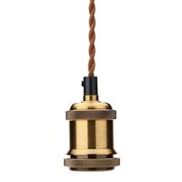 Douille de plafonnier E26 E27 DIY, support de lampe avec fil électrique tressé coloré de 1 m