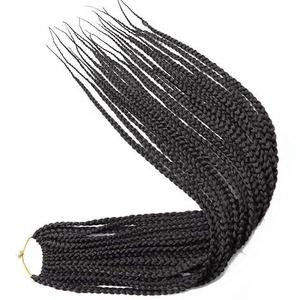 Extensiones de Cabello Sintético para <span class=keywords><strong>Trenzas</strong></span> de Tres Hilos, <span class=keywords><strong>Trenzas</strong></span> Box Braids de 10-30 Pulgadas para Mujeres Afroamericanas - Product Image 4