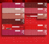 MLSMILE Ensemble de 6 rouges à lèvres liquides mats longue tenue, imperméables, anti-transfert, haute pigmentation, kit de gloss à lèvres nude et rouge