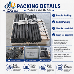 Asta filettata QIAOLIN Q235 in acciaio per casseforme industriali, 500-4000mm, rivestita a olio, riutilizzabile, ad alta resistenza per calcestruzzo - Product Image 5