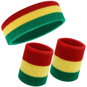 Aolikes Colorful <strong>Wristband</strong> Headband Embroidery Tennis Breathable Sweatband Towel <strong>Wristband</strong> Fashion Customized - Product Image 3