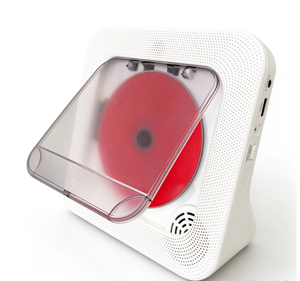 Lecteur CD de bureau en gros avec couvercle transparent et port USB pour la maison et le bureau, récepteur audio BT sans fil, radio FM, haut-parleur - Product Image 1