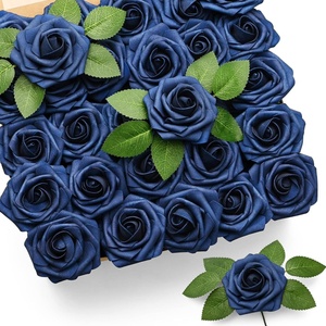Roses artificielles faites à la main de 8 cm, 25 bourgeons de roses en mousse PE pour l'artisanat DIY, les fêtes en plein air, les mariages et les remises de diplômes - Product Image 6