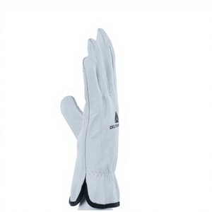 Delta Plus Mechanical Leather Gloves Anti-Cut Anti-Chemical Elastic <b>Wristlet</b> Cuff FBN49 - Product Image 1