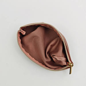 Custom logo Printed Small <b>Makeup</b> Pouch Velvet Zipper <b>Bag</b> Luxury Eco-friendly Silk Pouch <b>Bag</b> Jewelry Packaging - Product Image 6