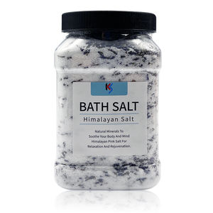 Özel etiket doğal islatın kristal himalaya tuz banyo derin temizlik vücut banyo tuzları ile kurutulmuş çiçekler kavanoz banyo tuzu - Product Image 4