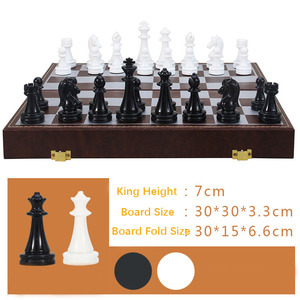 Mới Gấp Bằng Gỗ Cờ Vua Cao cấp Acrylic Cờ Tướng Miếng Bàn Cờ Đồ Trang Trí Quà Tặng Rắn Gỗ Từ Cờ Vua - Product Image 3