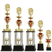 Trophées Colonne à 4 Piliers Personnalisés, Grandes, De Luxe, en Plastique, Vente en Gros d'Usine