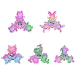 Juguete Antiestrés Personalizado de Silicona, Diseño de Trampa para Ratones, Colores Macaron, Spinner para Dedos, Juguete para Aliviar el Estrés - Product Image 4