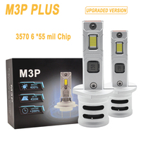 Ampoules de phare LED M3P PLUS H1 H3 H7 8000LM 6000K 12V Plug and Play H11 pour remplacement et réparation de feux avant de voiture