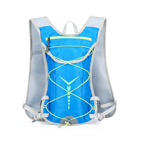 Gilet de cyclisme en plein air sac à dos de sport d'hydratation gilet de fermeture à glissière portable pour l'escalade