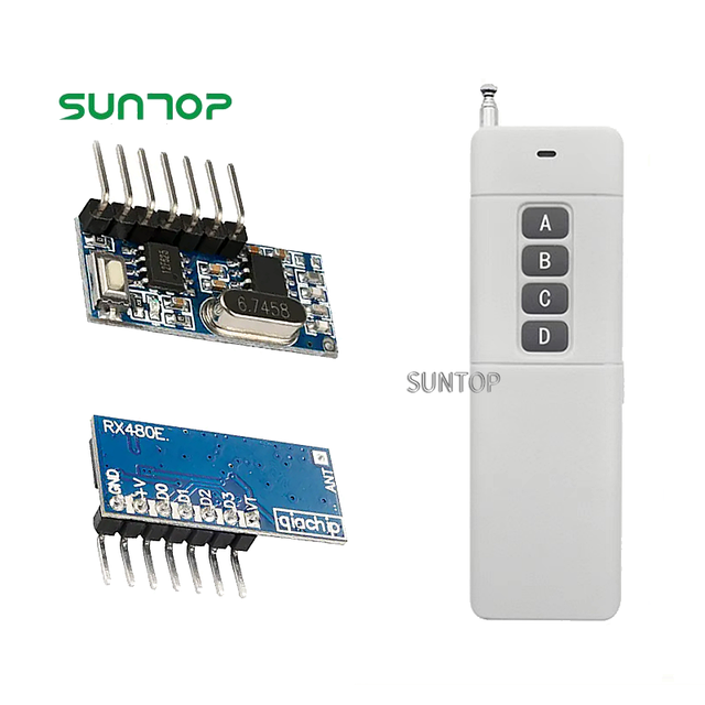433mhz rf transmitter and receiver module Rf remote control module kit Rf remote control module