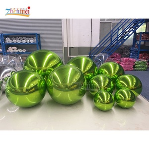 Bolas de espejo inflables Zhenmei, globo de espejo reflectante grande de PVC dorado, Bola brillante grande para decoración de eventos de fiesta de boda de Navidad - Product Image 4