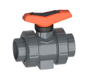 Vanne à double sphère Modèle 546 (PVC-U/EPDM) DN63 PN16 Norme NSF/ANSI 61 Universelle Sans Silicone D63PN16 +GF+ - Product Image 1