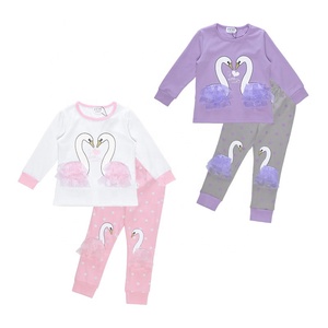 Conjunto <span class=keywords><strong>de</strong></span> Pijama Casual para Niñas, Diseño <span class=keywords><strong>de</strong></span> <span class=keywords><strong>Cisne</strong></span>, Alas <span class=keywords><strong>de</strong></span> Organza 3D, Suave, Elástico, Manga Larga, Transpirable, Ropa <span class=keywords><strong>de</strong></span> Dormir Rosa, Regalo <span class=keywords><strong>de</strong></span> <span class=keywords><strong>Princesa</strong></span> <span class=keywords><strong>de</strong></span> Ballet - Product Image 4