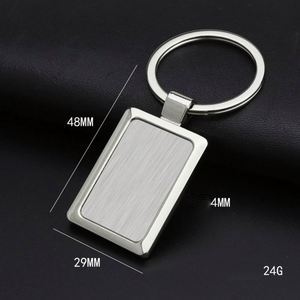 Sy78 Factory <b>Custom</b> Logo Sublimation Blank Metal Key Chains Laser Logo Key Chain Alloy Black Engraving Keychain Key Ring Logo - Product Image 6