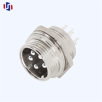 Connecteur d'aviation circulaire mâle droit inversé 5 broches GX16 RP 16 mm