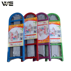 Étagère à chaussures moderne à 5 niveaux en plastique PP et tube en fer pliable, organisateur de chaussures élégant pour la maison, le salon, les meubles - Product Image 6