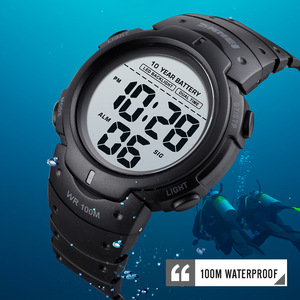 Skmei Men's Digital Watch 100M Waterproof <b>LED</b> <b>Backlight</b> Military Green Outdoor Sports Watch - Product Image 2