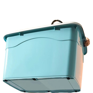 Large Capacity Household Sundries Storage Boxes PP Clothes Container Box Tub Bin Large Case Plastic Boxes Storage with Lid