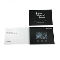 Meilleures ventes Alibaba : Brochure vidéo LCD 4,3 pouces, cadeau, impression OEM pour Noël