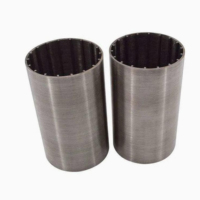Edelstahl-Keildraht-Zylinder-Schraubpresse-Sieb Rotierendes Trommelfiltersieb zur Dungfiltration