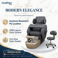 Chaise de pédicure Spa de luxe professionnelle avec massage complet du corps pour salon de manucure