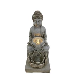 Statue de <span class=keywords><strong>Bouddha</strong></span> <span class=keywords><strong>solaire</strong></span>, <span class=keywords><strong>fontaine</strong></span> d'eau, décoration de jardin en polyrésine, cascade d'eau, <span class=keywords><strong>fontaine</strong></span> à LED, <span class=keywords><strong>fontaine</strong></span> illuminée - Product Image 5