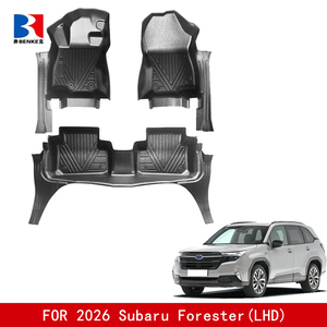 wholesale Factory Custom 5D TPE <b>Rubber</b> Eco-friendly Waterproof Anti Slip 5D Car <b>Floor</b> Mats 3 Pieces for Subaru Forester 2026 - Product Image 3