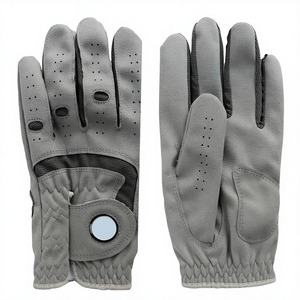 Guantes de Golf de Cuero Genuino Antideslizantes, Ajuste Completo, para Hombre y Mujer, con Logotipo Personalizado, Piel de Oveja Suave, Equipo Deportivo de Alta Calidad, Venta al Por Mayor - Product Image 1