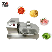 Hachoir de table automatique silencieux en acier inoxydable pour légumes, viande, oignon, ail, piment – Idéal pour la restauration