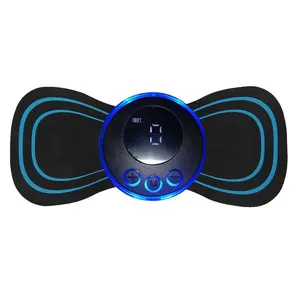 Venda quente Mini Massageador Borboleta Azul Massagem Instrumento Ombro E Pescoço Massageador Com Conexão Externa