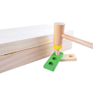 Boîte à outils en <span class=keywords><strong>bois</strong></span> Portable bricolage, jouets pour faire semblant, ensemble de jouets éducatifs pour enfants, nouvelle collection - Product Image 5
