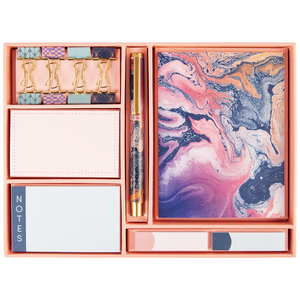 Kit de Clip <span class=keywords><strong>para</strong></span> la escuela <span class=keywords><strong>para</strong></span> <span class=keywords><strong>adolescentes</strong></span>, suministros <span class=keywords><strong>escolares</strong></span> de papelería respetuosos con el medio ambiente, color rosa - Product Image 1