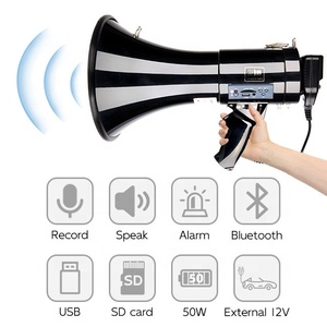 Medafone pin có thể sạc lại megaphones 50W nhựa di động <span class=keywords><strong>Bluetooth</strong></span> sừng Loa không dây loa - Product Image 2