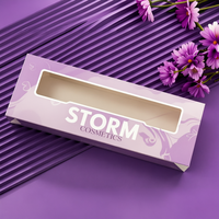Caja de Embalaje Transparente de Alta Calidad con Ventana, Cartón Blanco para Exhibición de Productos de Belleza, Caja Cosmética