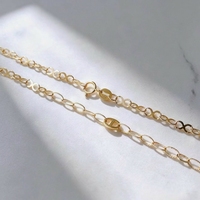 Cadena de Oro Sólido 18K AU750 con Textura de Eslabones Mariner en Forma de 8, Longitud Personalizada, Cadena de Eslabones de Ancla de Oro Auténtico para Mujer